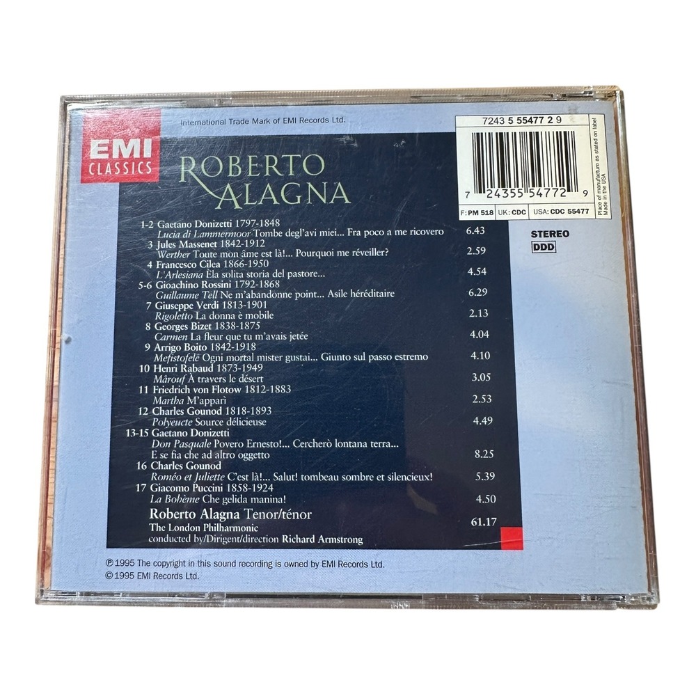 Roberto Alagna Opera CD Richard Armstrong The London Philharmonic Classics - Picture 2 of 2